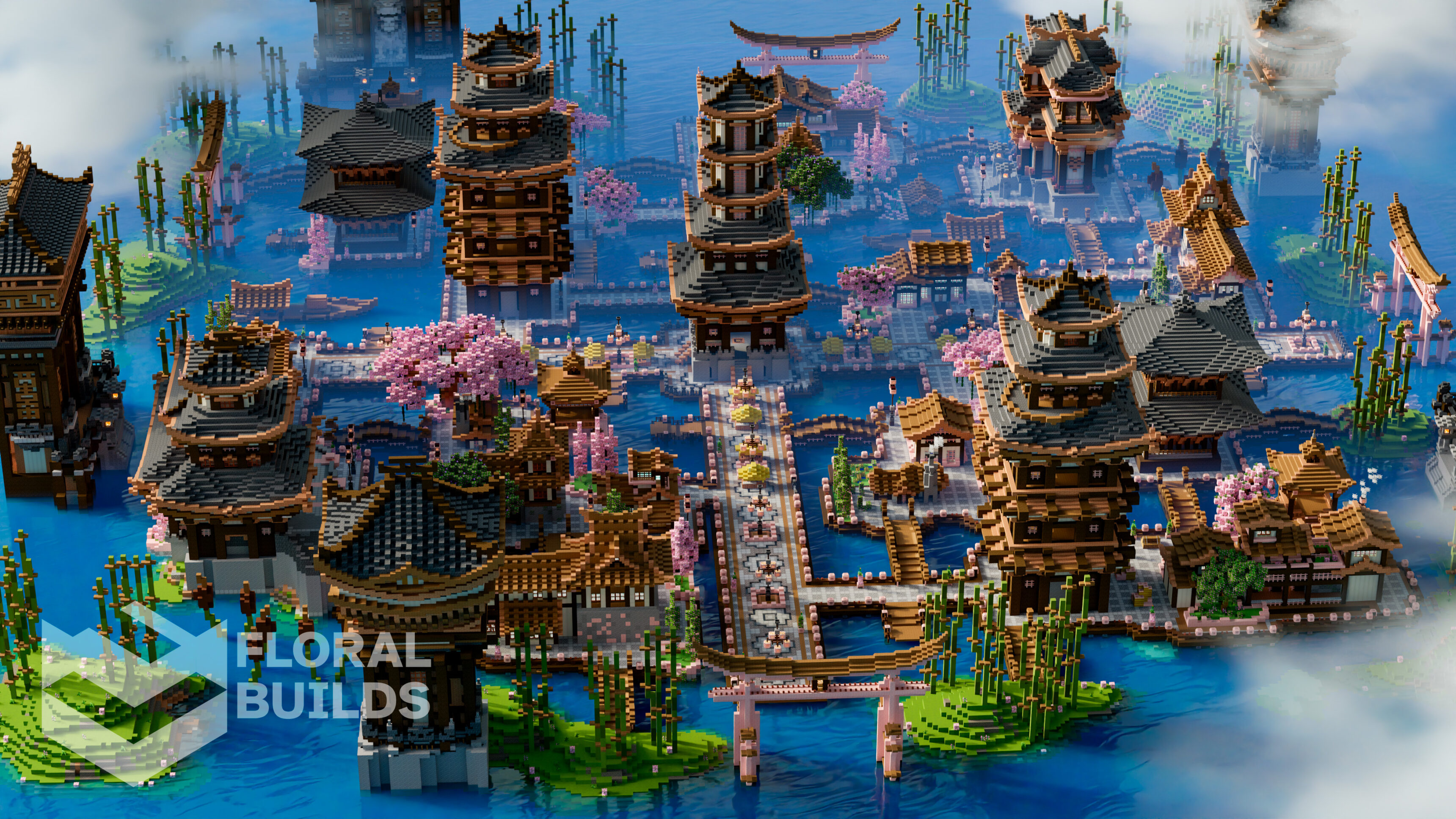 Survival spawn oriental themed